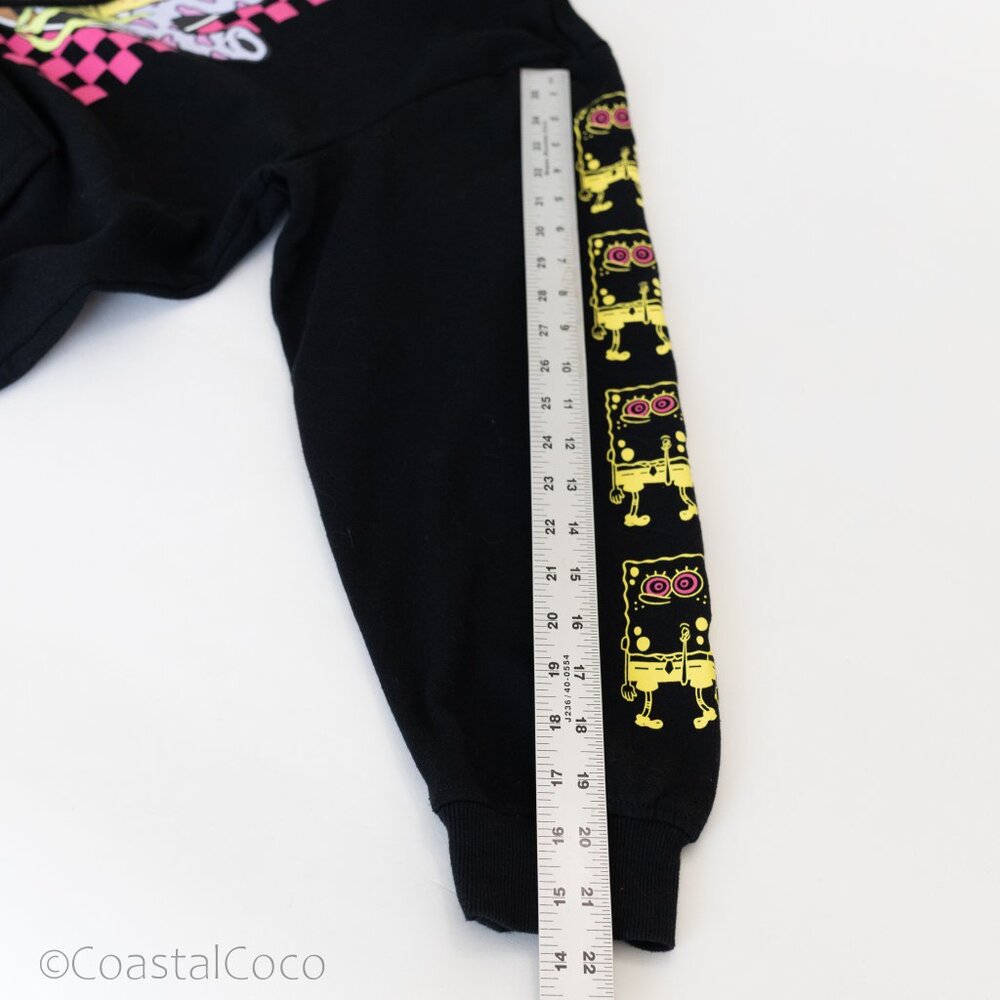 SpongeBob Squarepants Large Graphic Hoodie Sweatshirt Streetwear Trippy Skater - Picture 8 of 12